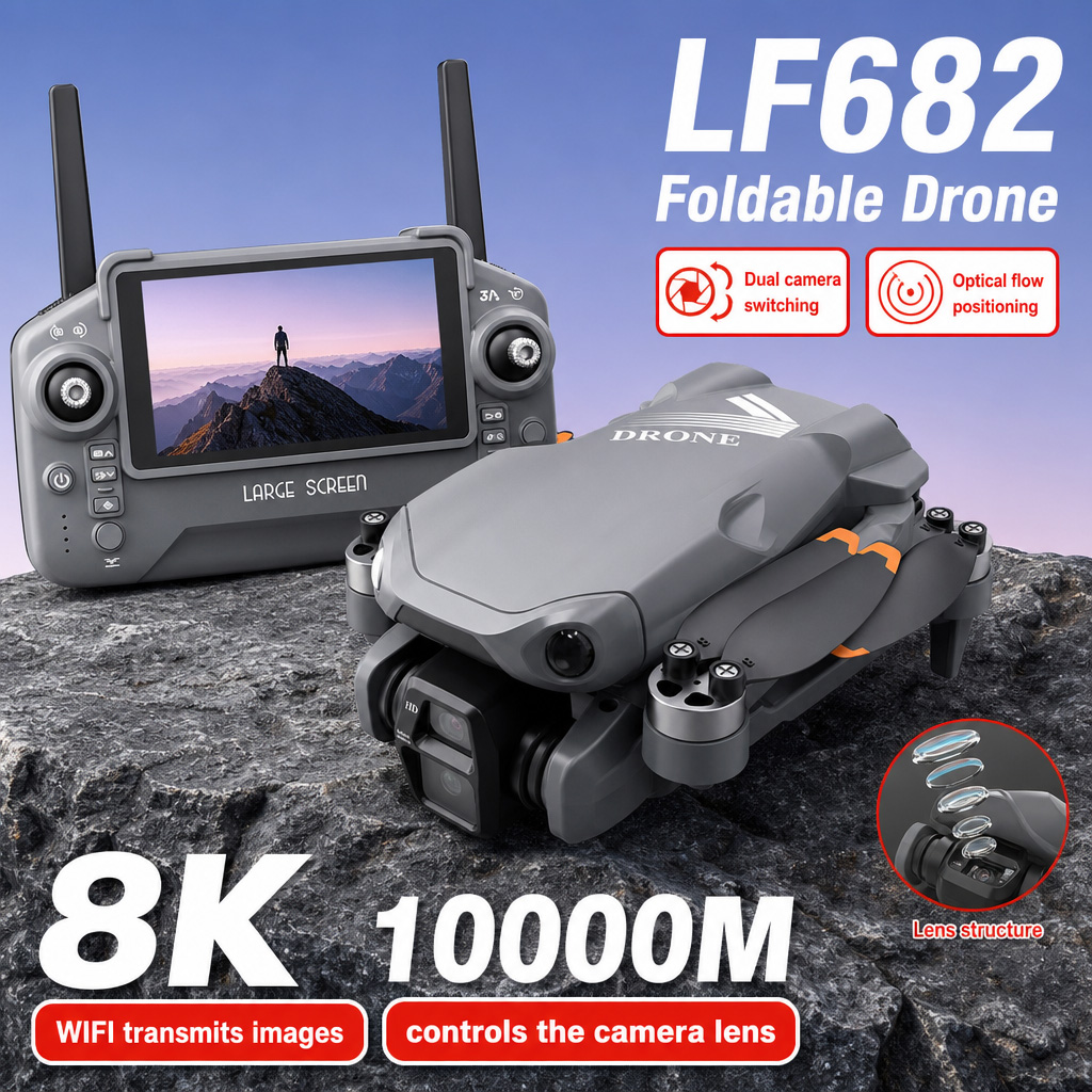 Drone Camera Night Vision - Aerial Photo LF682 Drone 8K HD