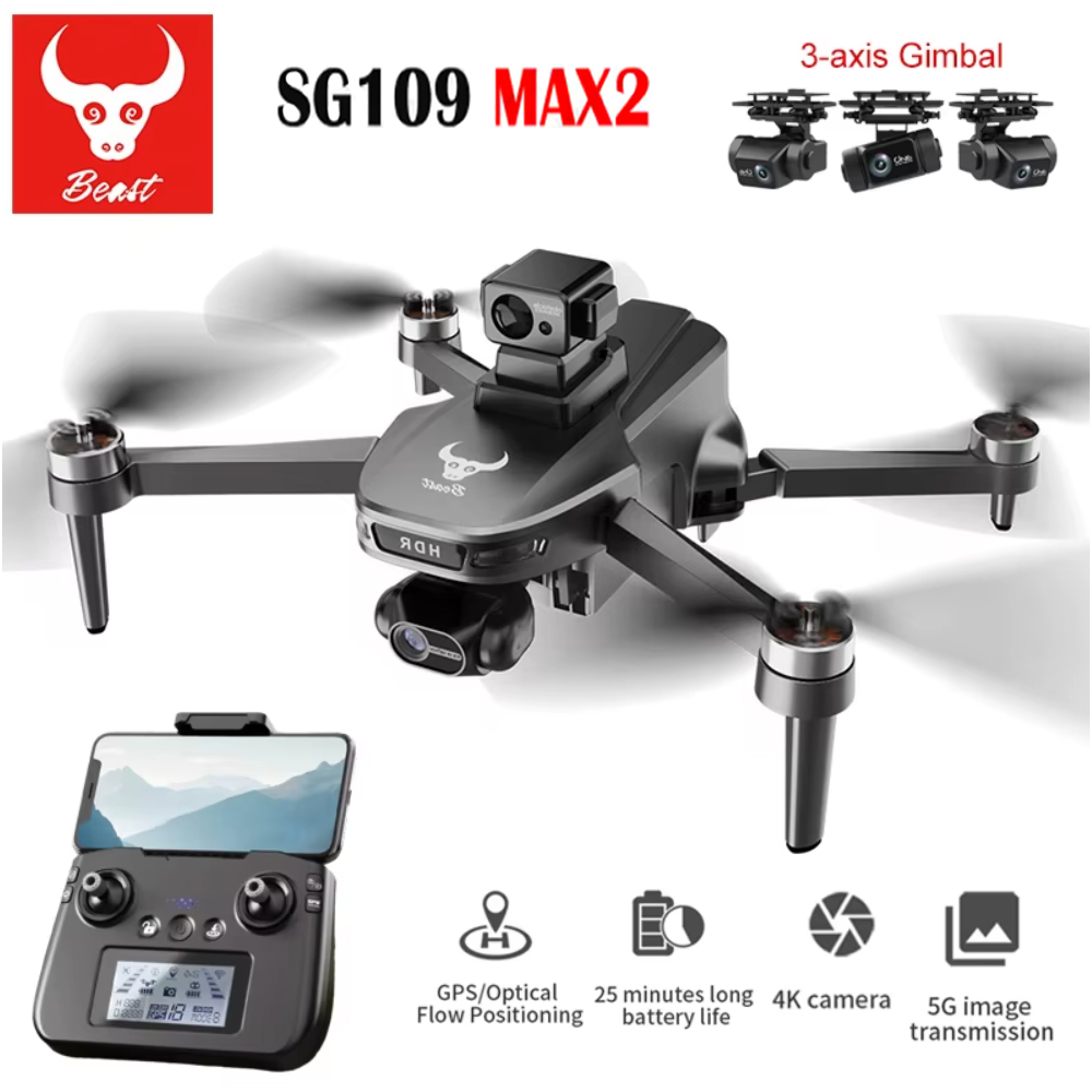 Drone Camera With Gimbal - SG109 MAX2 Professional FPV 8K Camera