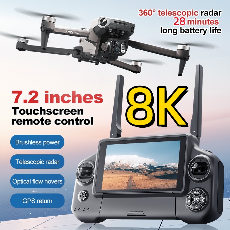 8K 3 Axis Gimbal Brushless 7.2 - Drone Camera Night Vision review and price