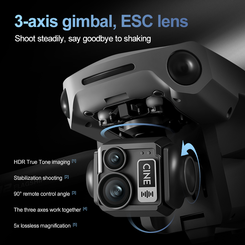 8K 3 Axis Gimbal Brushless 7.2 - Drone Camera Night Vision review and price