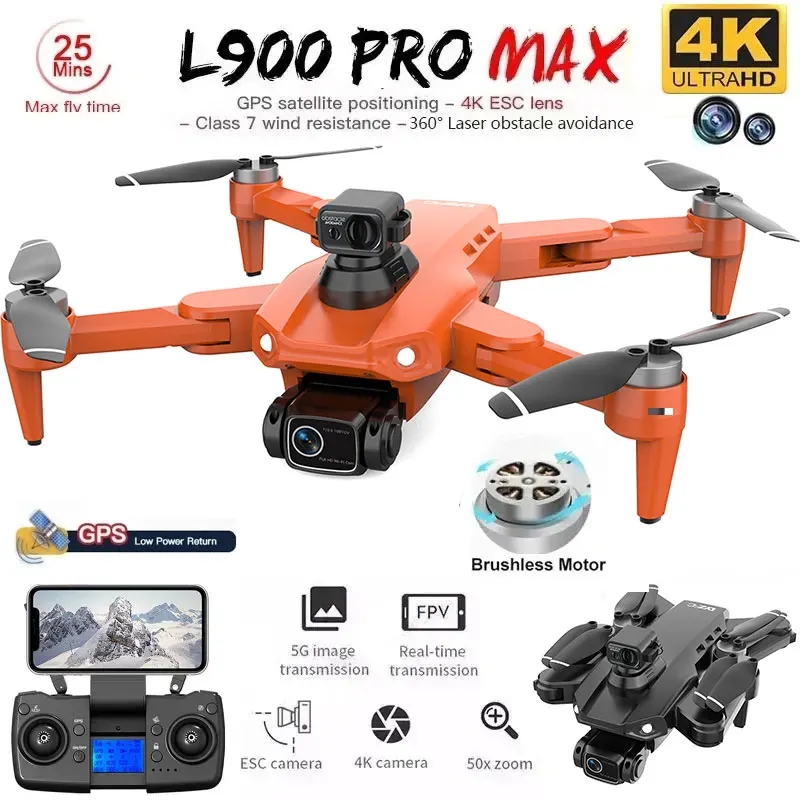 L900 Pro MAX GPS Drone 4K Prof - Drone Camera Wide Angle review and price