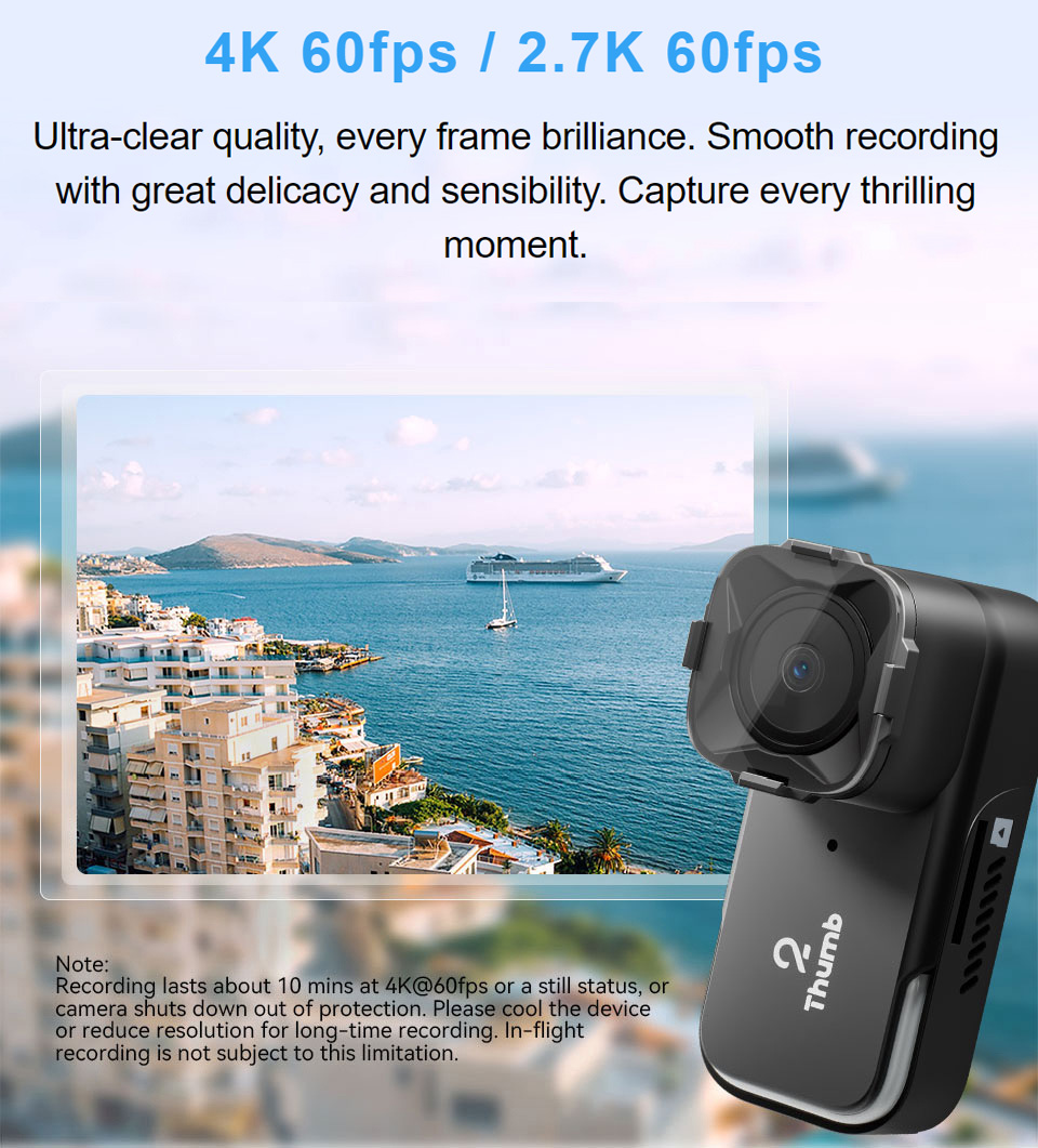 New Version RunCam Thumb 2 4K  - Drone Camera 4K review and price