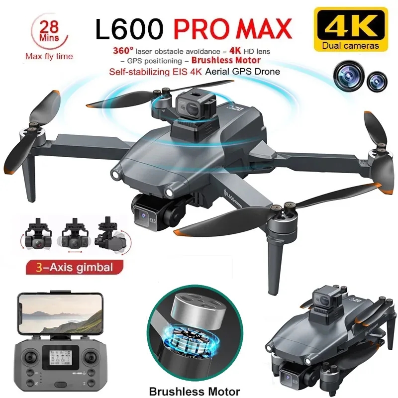 L600 PRO MAX GPS Drone Profess - Drone Camera Lens review and price