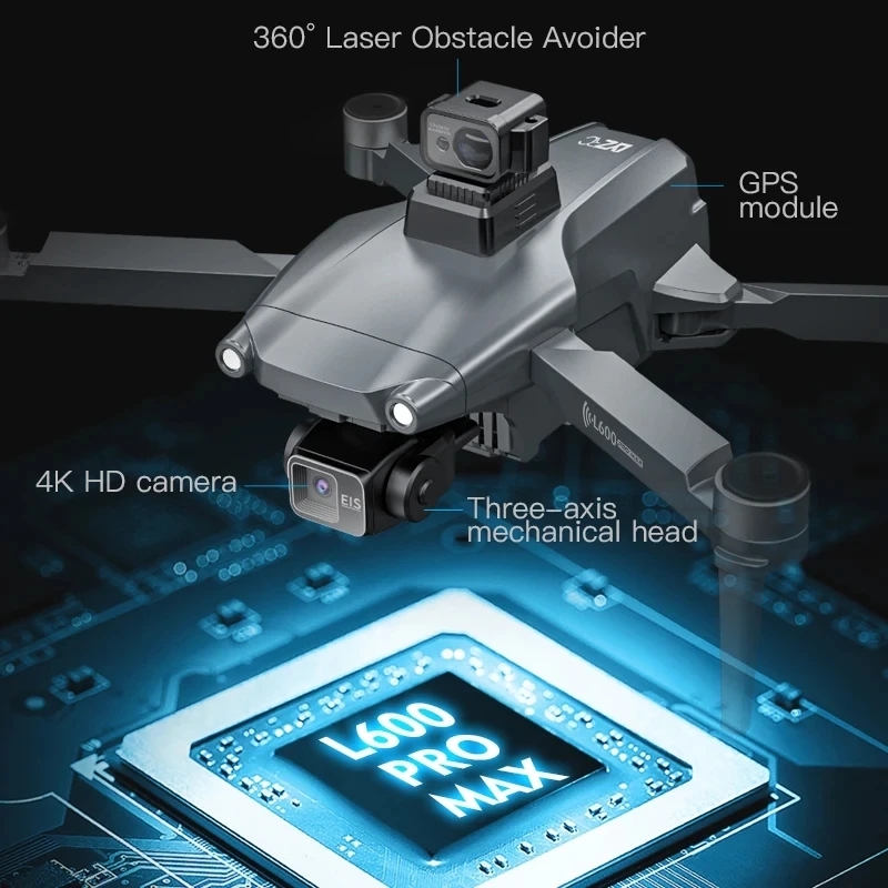 L600 PRO MAX GPS Drone Profess - Drone Camera Lens review and price