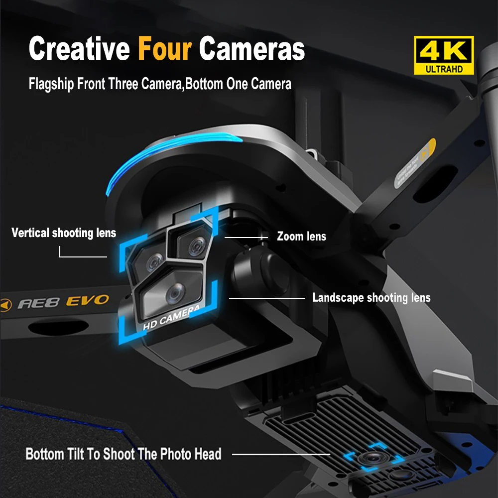 AE8 EVO Drone 4K Professional  - Drone Camera Night Vision review and price