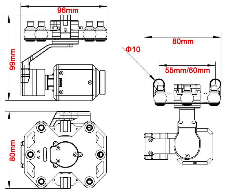 Tarot TL3T20 3-axis Gimbal 640 - Drone Camera Thermal review and price